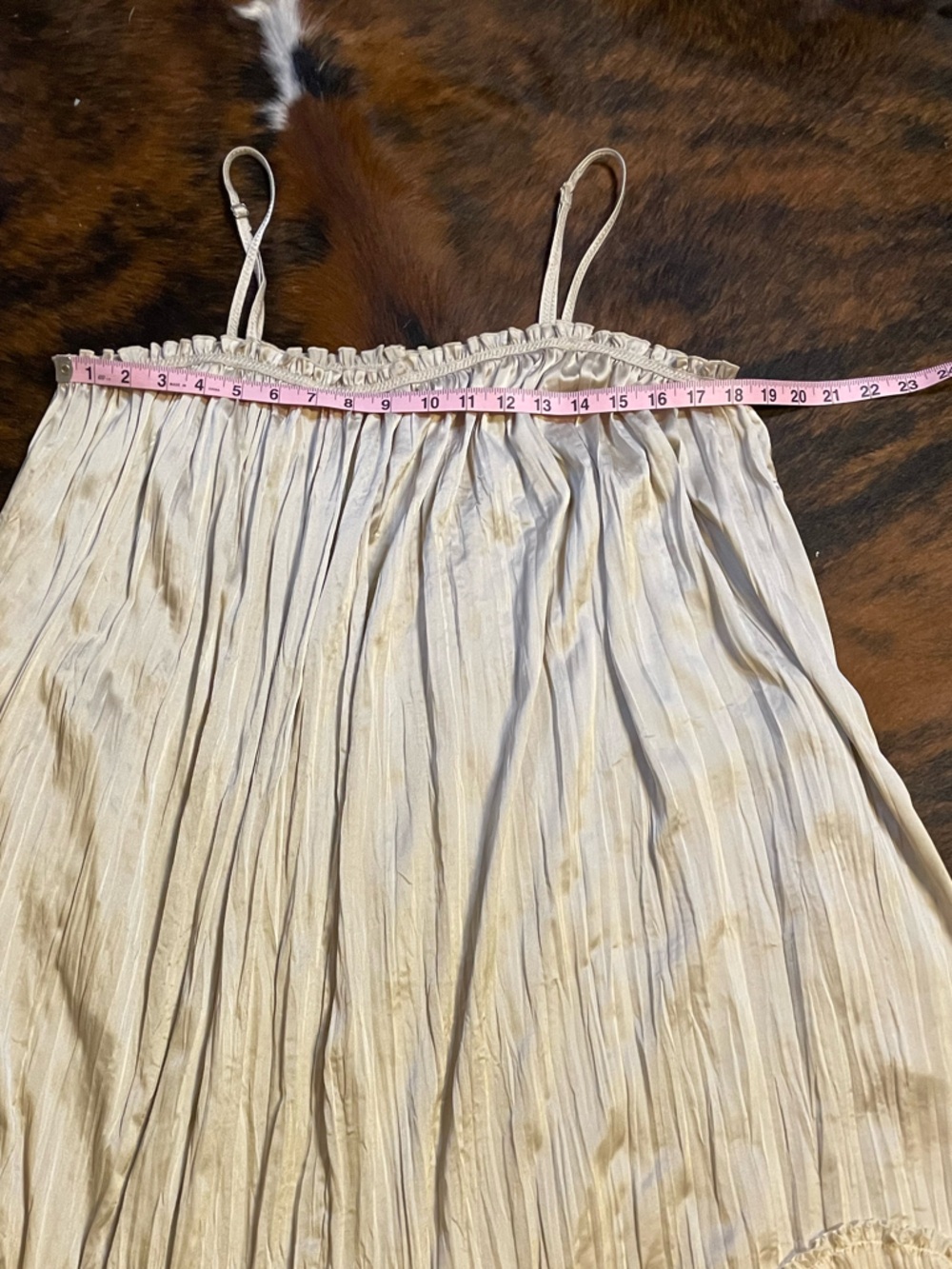 Anthropologie Sleeveless Square-Neck
Layered Plissé Maxi Dress - Picture 6 of 10